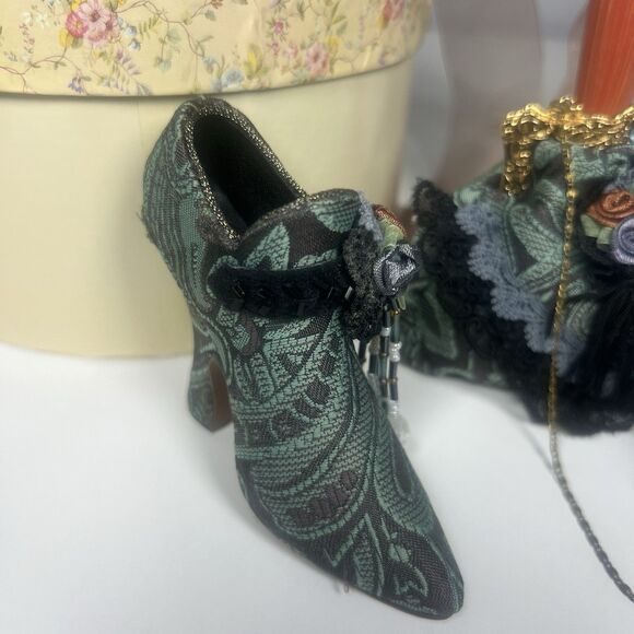 Miniature Mini Putting On The Ritz 2000 Hat Shoe Handbag & Ring Box Set Of 4 - Picture 4 of 12